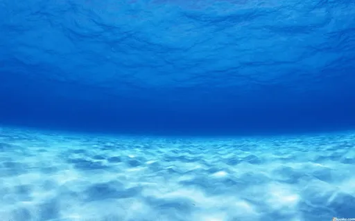 蓝色水下海报背景