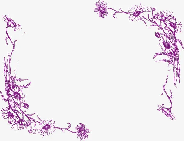 矢量复古花纹免抠