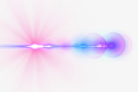 发光光晕蓝色发光光效免抠