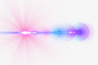 发光光晕蓝色发光光效免抠