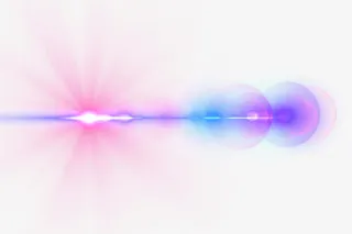 发光光晕蓝色发光光效免抠