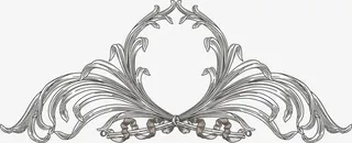 欧式复古花纹边框装饰元素免抠