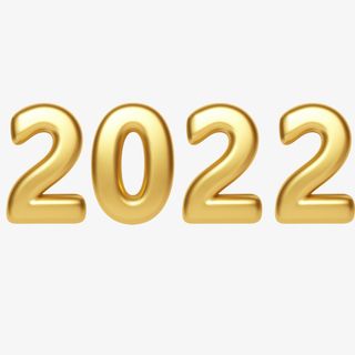 2022立体金色 新年免抠