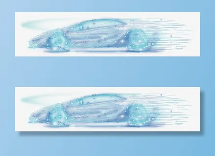 科技炫酷汽车装饰图案免抠装饰效果特效元素