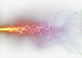 动感曲线光效矢量免抠