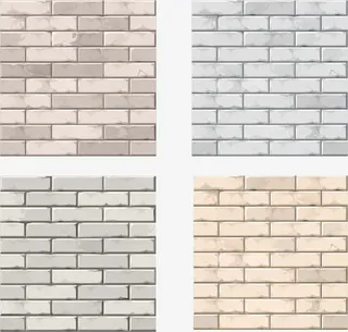 浅色砖墙图片矢量素材免抠