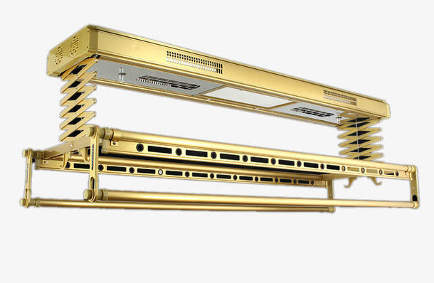 琅凯伸缩阳台电动自动晾衣架免抠