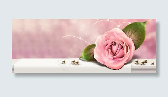 唯美玫瑰花背景图