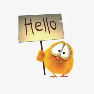 你好英文艺术字免抠