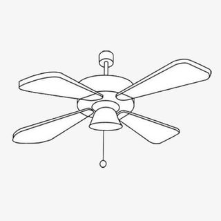 卡通简约吊扇免抠