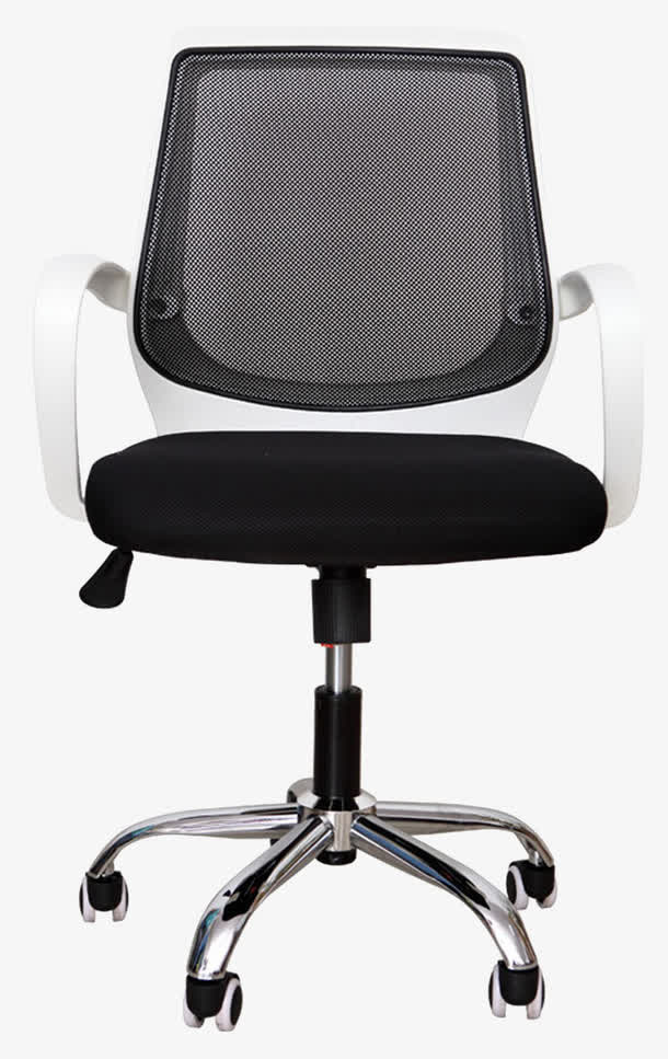 黑色办公坐椅免抠