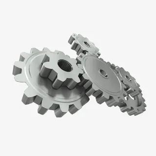 三维立体齿轮免抠图免抠