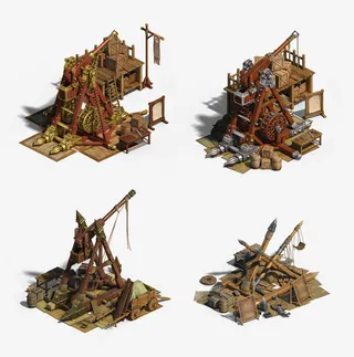 游戏背景投石车