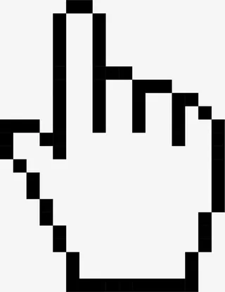 原始的鼠标点击指针免抠