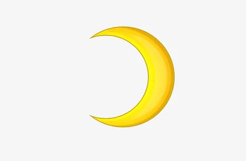 月亮，新月，免扣免抠