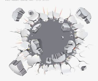 裂开的地砖免抠