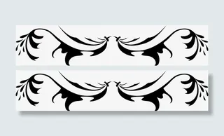 水墨藤蔓矢量素材图免抠