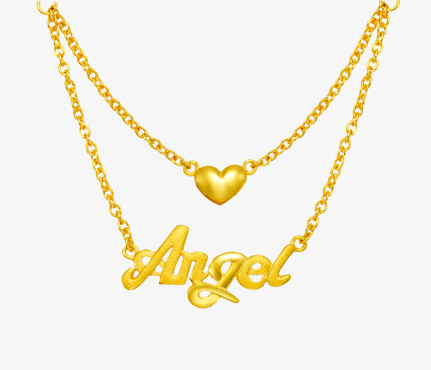 曼卡龙天使项链免抠