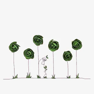 创意手绘玫瑰免抠