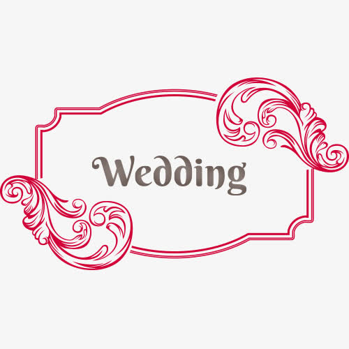 复古婚礼矢量素材免抠