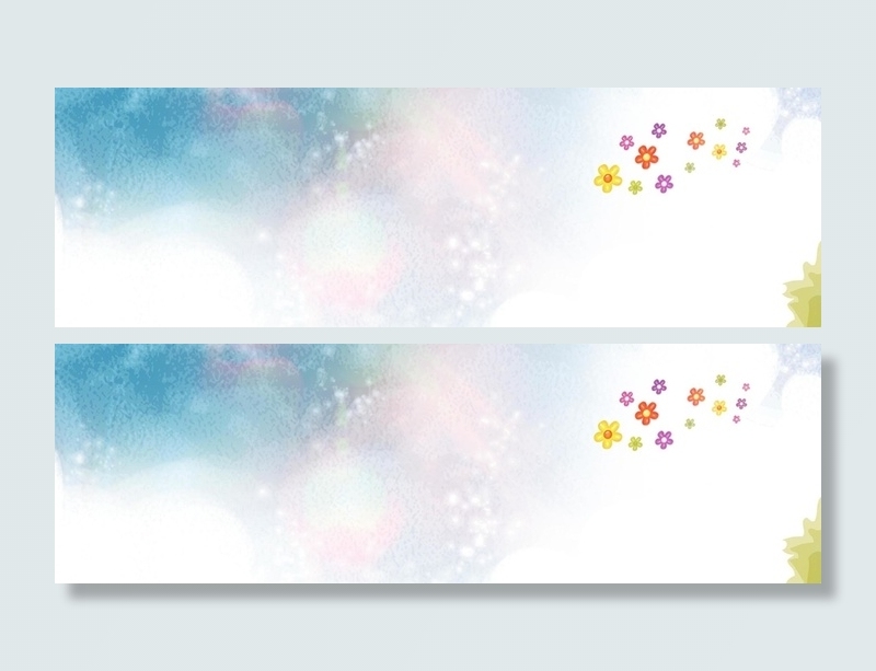 彩色花卉卡通背景高清