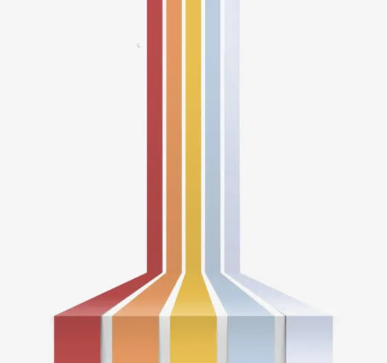 创意彩色线条免抠