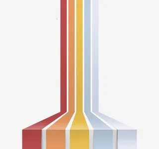 创意彩色线条免抠