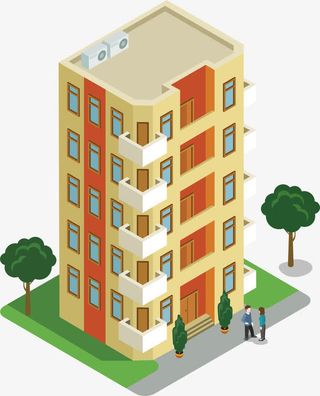 小区卡通免抠