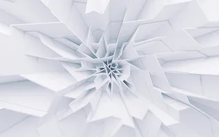 立体白色几何背景高清