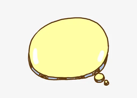 椭圆形卡通对话框免抠