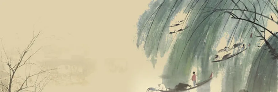 古风背景　水墨画