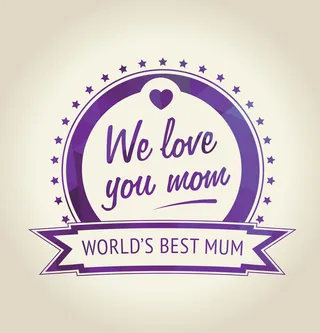 紫色梦幻母亲节祝福背景素材高清