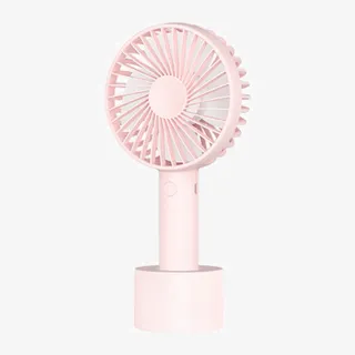 粉色小底座usb风扇免抠