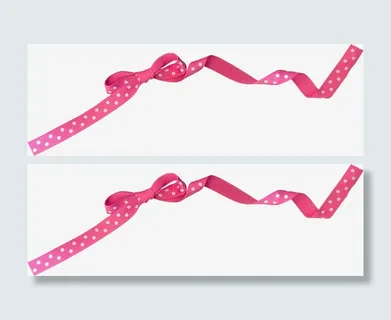 漂浮的粉红丝带免抠