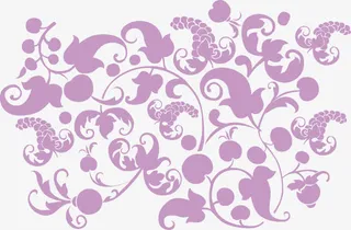 矢量花纹底纹设计素材免抠