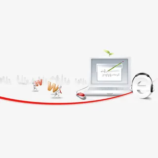 网页设计创意科技商务元素免抠