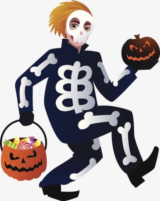 万圣节鬼怪装扮免抠
