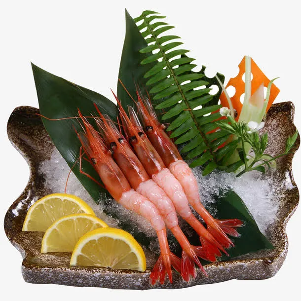 特色生虾刺身免抠