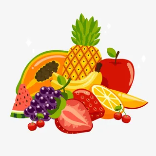 美味新鲜水果堆矢量图免抠 美味新鲜水果堆矢量图免抠