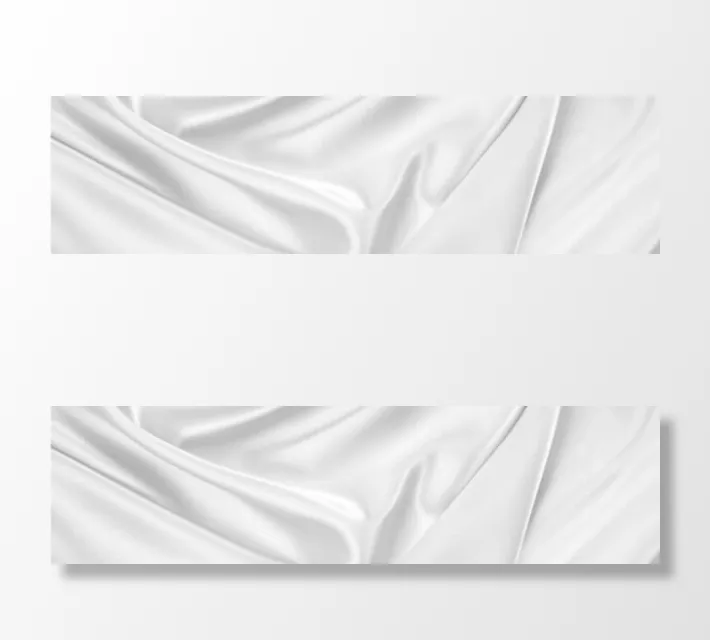 护肤白色丝绸背景banner