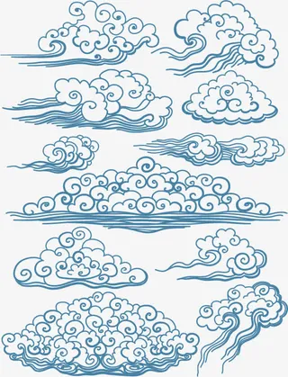 矢量图 云纹免抠