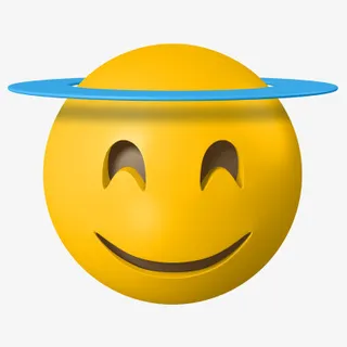 3D立体天使表情包免抠