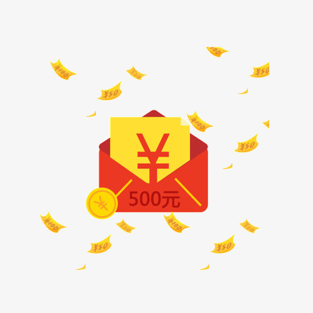 现金红菜鸟图库案免抠