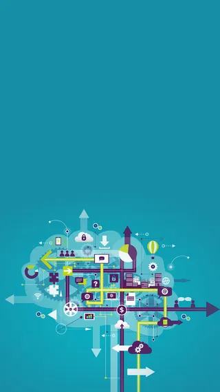 扁平化箭头淡蓝色h5背景高清