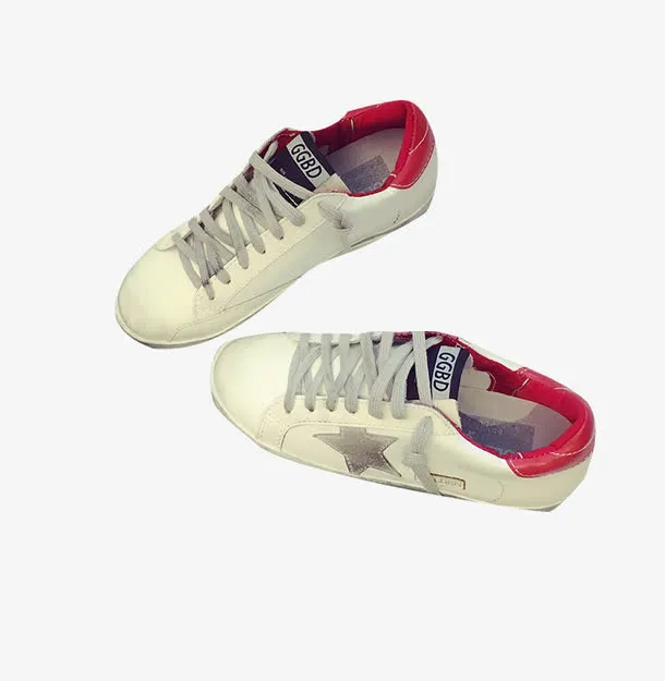 做旧小白鞋平底鞋素材免抠