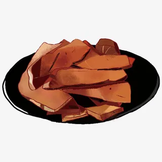 卡通手绘插画猪肝免抠