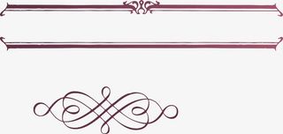 复古分割线曲线免抠