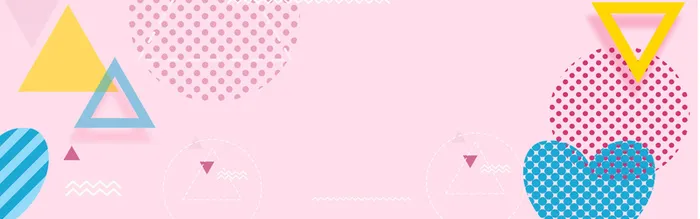 冬季创意图形拼接banner海报背景高清