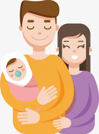 国际家庭日幸福一家人免抠