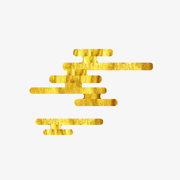 祥云,金色,国潮,金色祥云免抠